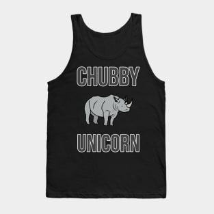 Chubby Unicorn Funny Rhino Tank Top